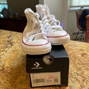 Converse Kids High-Top Sneakers - White